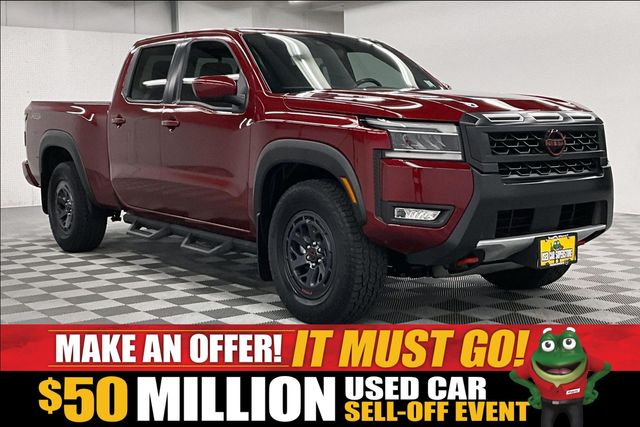 Cardinal Red Metallic Tricoat 2025 Nissan Frontier Pickup Truck Four-Wheel Drive 9-Speed Automatic Overdrive