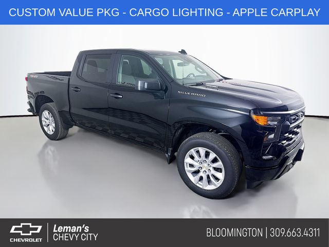 Black 2026 Chevrolet Silverado 1500 Pickup Truck Four-Wheel Drive 8-Speed Automatic