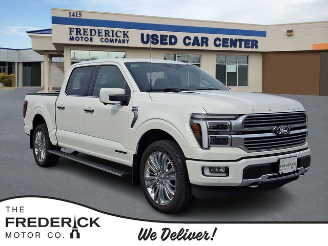 White Metallic 2024 Ford F-150 Pickup Truck Four-Wheel Drive Automatic