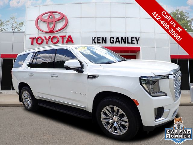 White Frost Tricoat 2021 GMC Yukon SUV / Crossover Four-Wheel Drive