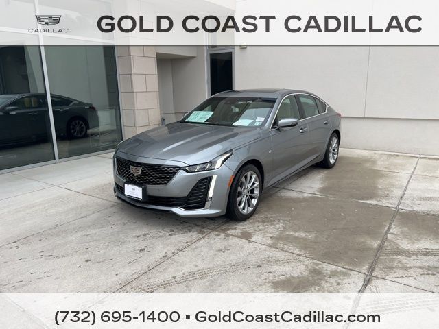 Argent Silver Metallic 2023 Cadillac CT5 Premium Luxury AWD Sedan All-Wheel Drive Automatic