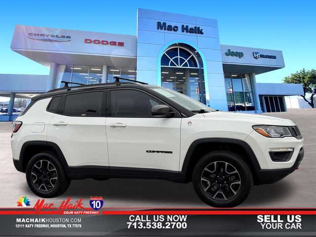 White Clearcoat 2019 Jeep Compass Trailhawk 4WD SUV / Crossover Four-Wheel Drive 9-Speed Automatic