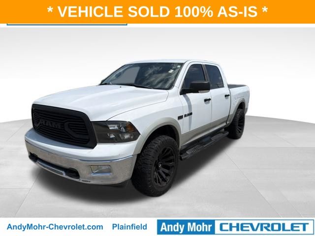 Bright White Clearcoat/Mineral Gray Metallic CC 2010 Dodge RAM 1500 Pickup Truck Four-Wheel Drive 5-Speed Automatic