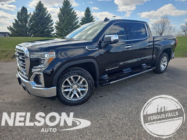 Onyx Black 2019 GMC Sierra 1500 SLT Crew Cab 4WD Pickup Truck Four-Wheel Drive 8-Speed Automatic