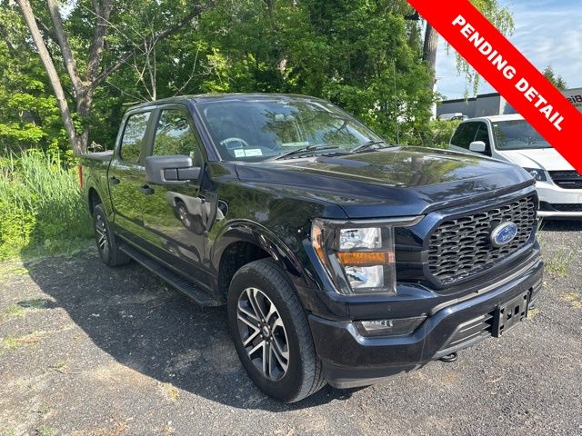 Antimatter Blue Metallic 2023 Ford F-150 XL SuperCrew 4WD Pickup Truck Four-Wheel Drive Automatic