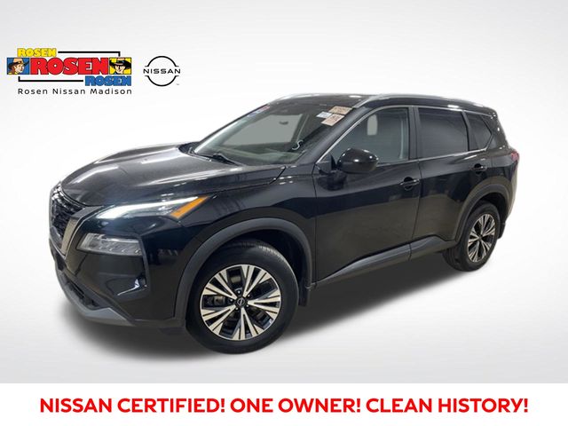 Super Black 2023 Nissan Rogue SV AWD SUV / Crossover All-Wheel Drive Continuously Variable Transmission