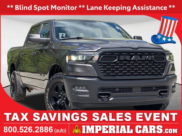 Gray (Granite Crystal Metallic Clearcoat) 2025 RAM 1500 Pickup Truck Four-Wheel Drive 8-Speed Automatic