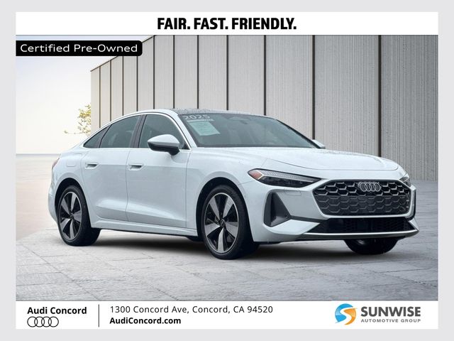 Glacier White Metallic 2025 Audi A5 Sedan All-Wheel Drive Automatic