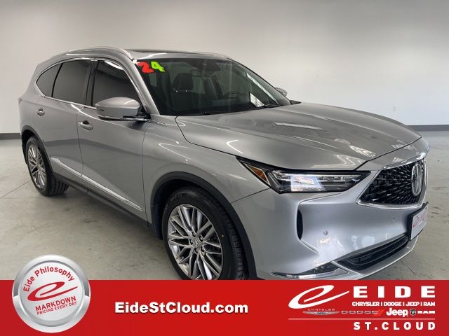 Lunar Silver Metallic 2024 Acura MDX SH-AWD with Advance Package SUV / Crossover All-Wheel Drive Automatic