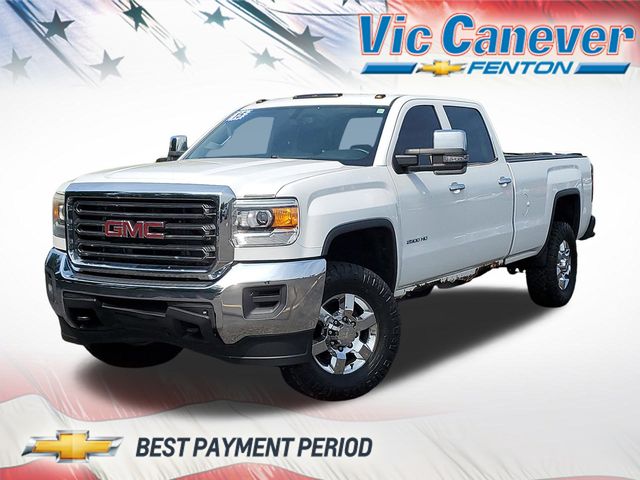 Summit White 2015 GMC Sierra 2500HD Base Crew Cab SB 4WD Pickup Truck Four-Wheel Drive 6-Speed Automatic Overdrive