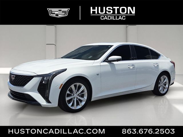 Summit White 2025 Cadillac CT5 Sedan Rear-Wheel Drive Automatic