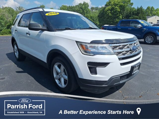 Oxford White 2018 Ford Explorer SUV / Crossover Front-Wheel Drive 6-Speed Automatic