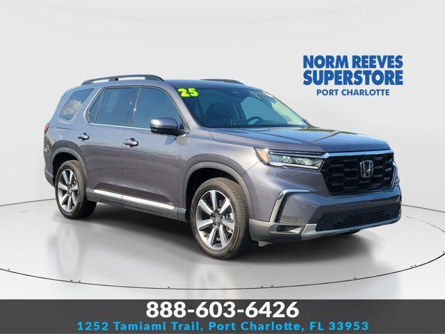 Silver 2025 Honda Pilot Elite AWD SUV / Crossover All-Wheel Drive Automatic