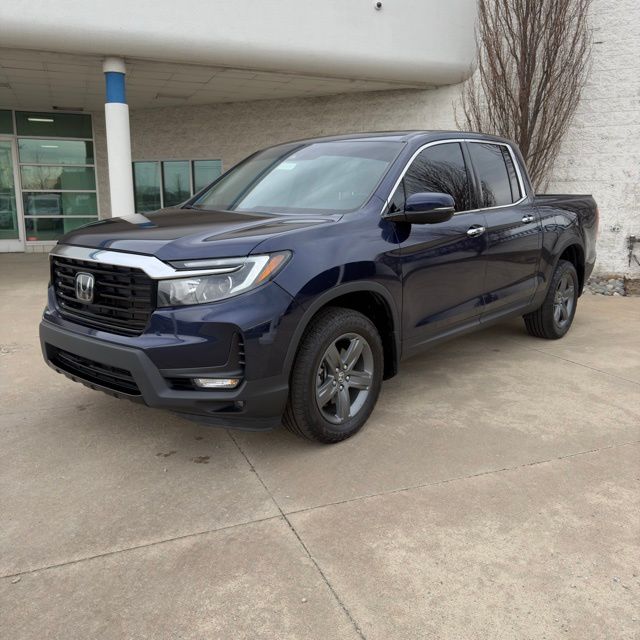 Black (Obsidian Blue Pearl) 2023 Honda Ridgeline RTL-E AWD Pickup Truck All-Wheel Drive 9-Speed Automatic