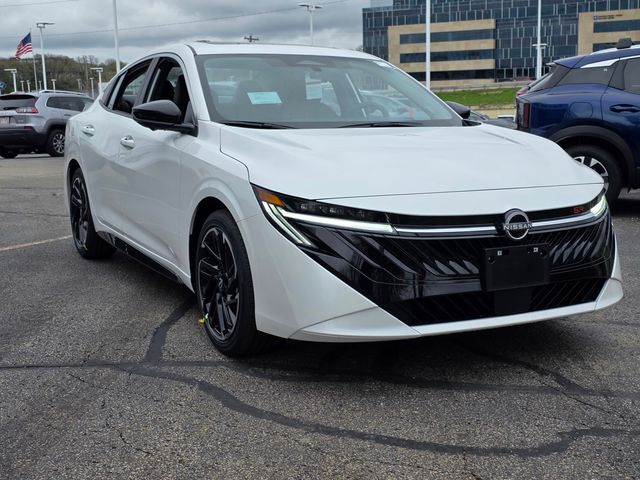 Aspen White Tricoat 2026 Nissan Sentra SR FWD Sedan Front-Wheel Drive Continuously Variable Transmission