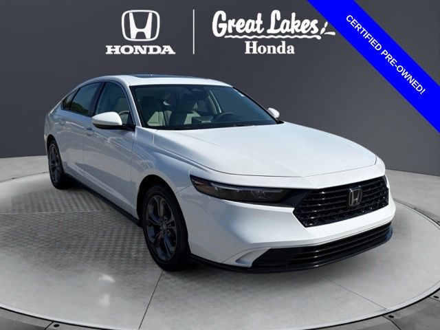 Platinum White Pearl 2023 Honda Accord Sedan Front-Wheel Drive Continuously Variable Transmission