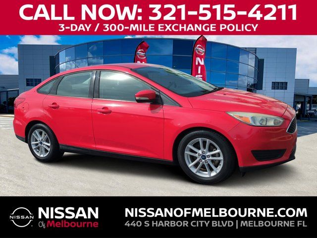 Race Red 2017 Ford Focus SE Sedan Front-Wheel Drive 6-Speed Automatic
