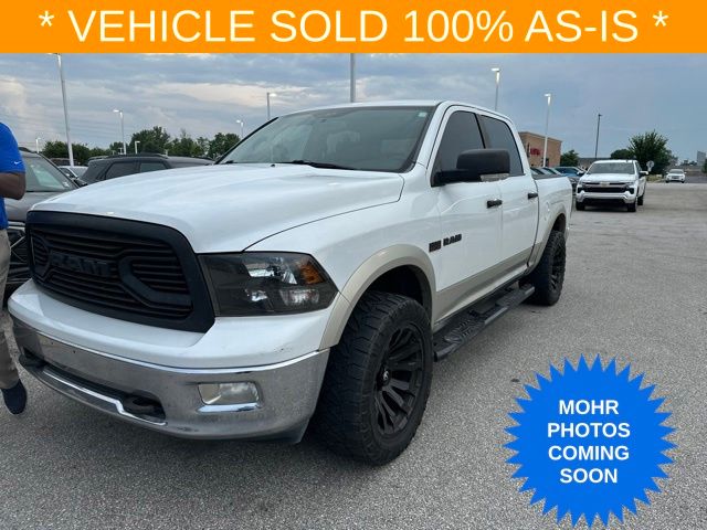 Bright White Clearcoat/Mineral Gray Metallic CC 2010 Dodge RAM 1500 Pickup Truck Four-Wheel Drive 5-Speed Automatic