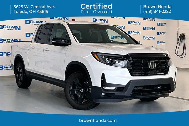 Platinum White Pearl 2025 Honda Ridgeline Pickup Truck All-Wheel Drive 9-Speed Automatic
