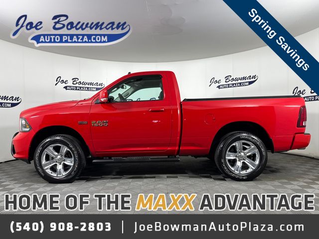 Flame Red Clearcoat 2018 RAM 1500 Sport 4WD Pickup Truck Four-Wheel Drive 8-Speed Automatic