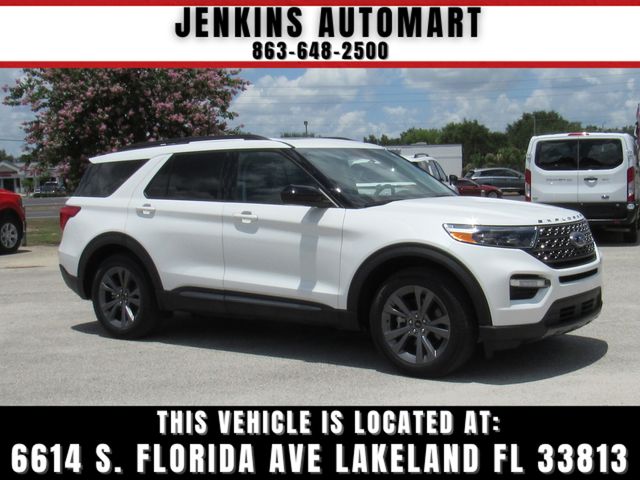 White Metallic 2023 Ford Explorer SUV / Crossover Rear-Wheel Drive Automatic