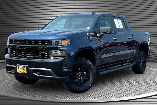 Northsky Blue Metallic 2021 Chevrolet Silverado 1500 Pickup Truck Four-Wheel Drive 6-Speed Automatic Overdrive
