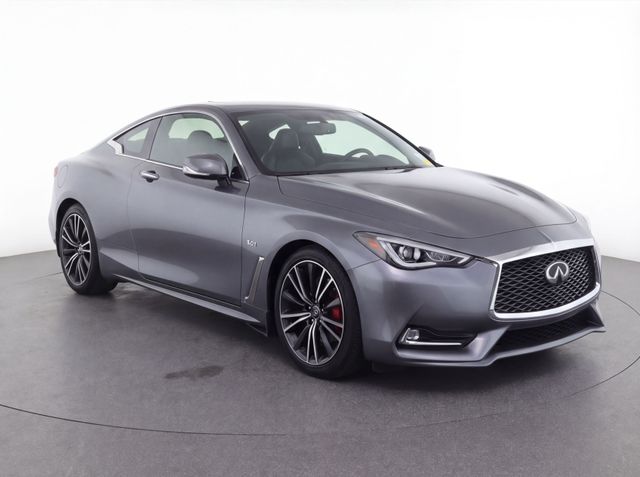 Gray (Graphite Shadow) 2018 INFINITI Q60 3.0t Sport Coupe RWD Coupe Rear-Wheel Drive 7-Speed Automatic