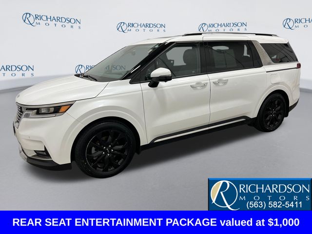 Snow White Pearl 2023 Kia Carnival SX Prestige FWD Minivan Front-Wheel Drive 8-Speed Automatic