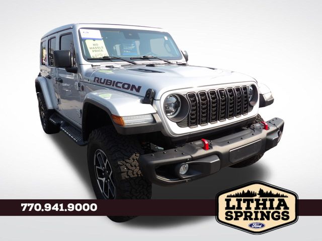 Silver 2024 Jeep Wrangler SUV / Crossover Four-Wheel Drive 6-Speed Manual
