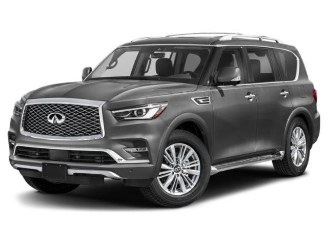 Moonstone White 2023 INFINITI QX80 Premium Select 4WD SUV / Crossover All-Wheel Drive 7-Speed Automatic