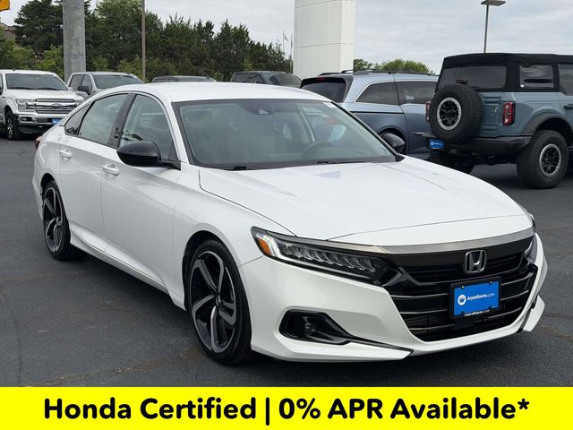 Platinum White Pearl 2022 Honda Accord Sport Special Edition FWD Sedan Front-Wheel Drive Continuously Variable Transmission