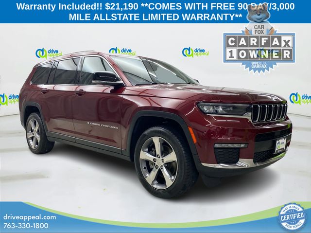 Velvet Red Pearlcoat 2021 Jeep Grand Cherokee L SUV / Crossover Four-Wheel Drive 8-Speed Automatic