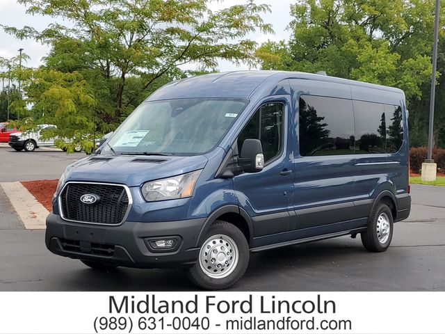 Blue Metallic 2026 Ford Transit Passenger Van All-Wheel Drive