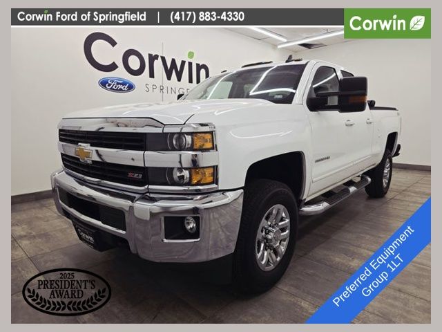 Summit White 2017 Chevrolet Silverado 2500HD LT Double Cab 4WD Pickup Truck Four-Wheel Drive 6-Speed Automatic Overdrive