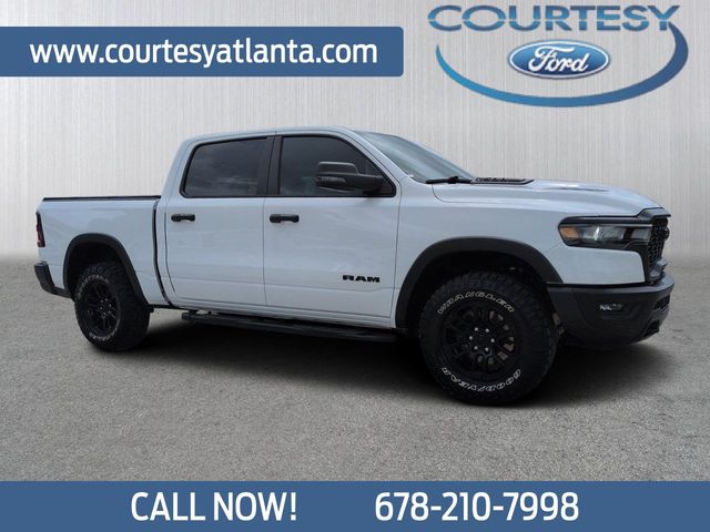 Bright White Clearcoat 2025 RAM 1500 Pickup Truck Four-Wheel Drive 8-Speed Automatic