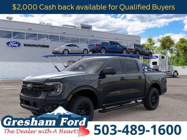 Shadow Black 2026 Ford Ranger Pickup Truck Four-Wheel Drive Automatic