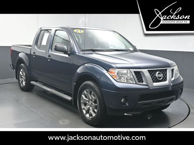 Arctic Blue Metallic 2021 Nissan Frontier Pickup Truck 4X2 9-Speed Automatic