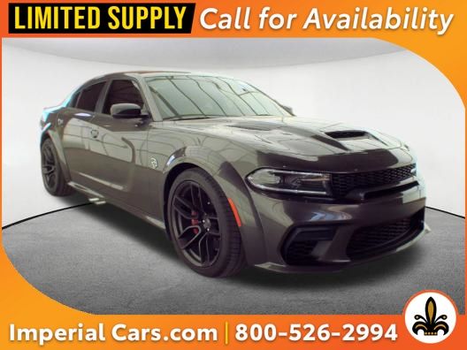 Gray (Granite Pearlcoat) 2023 Dodge Charger SRT Hellcat Widebody RWD Sedan Rear-Wheel Drive 8-Speed Automatic