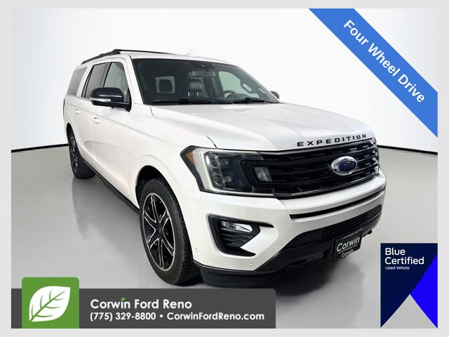 White Platinum Clearcoat Metallic 2019 Ford Expedition SUV / Crossover Four-Wheel Drive Automatic