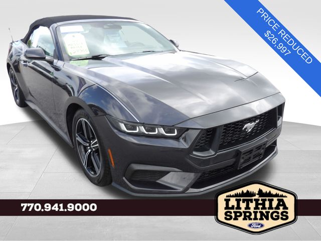 Gray Metallic 2024 Ford Mustang Convertible Rear-Wheel Drive Automatic