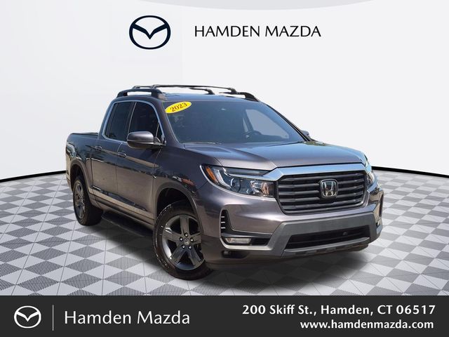 Gray 2023 Honda Ridgeline Pickup Truck All-Wheel Drive 9-Speed Automatic