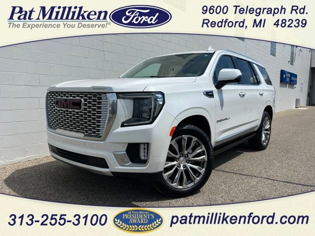 White Frost Tricoat 2021 GMC Yukon SUV / Crossover Four-Wheel Drive