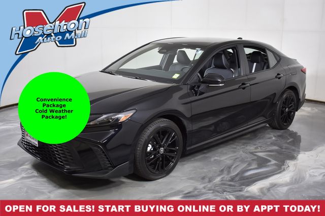 Midnight Black Metallic 2025 Toyota Camry SE AWD Sedan All-Wheel Drive Continuously Variable Transmission