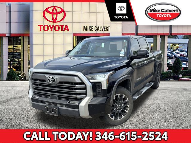 Midnight Black Metallic 2023 Toyota Tundra Limited CrewMax Cab 4WD Pickup Truck Four-Wheel Drive Automatic
