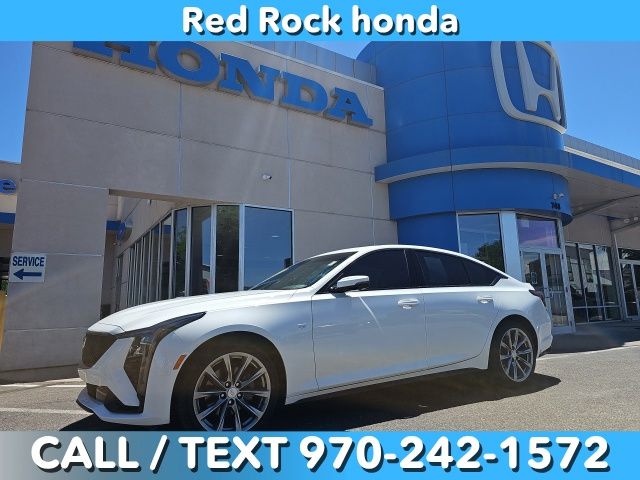 Summit White 2025 Cadillac CT5 Sport AWD Sedan All-Wheel Drive Automatic