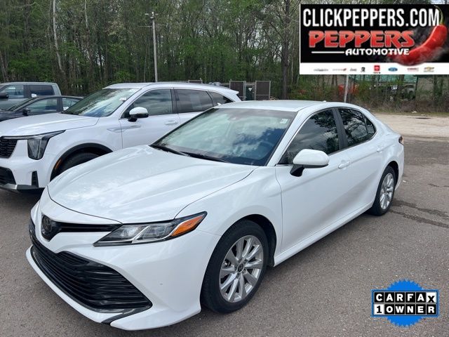 Super White 2020 Toyota Camry LE FWD Sedan Front-Wheel Drive 8-Speed Automatic