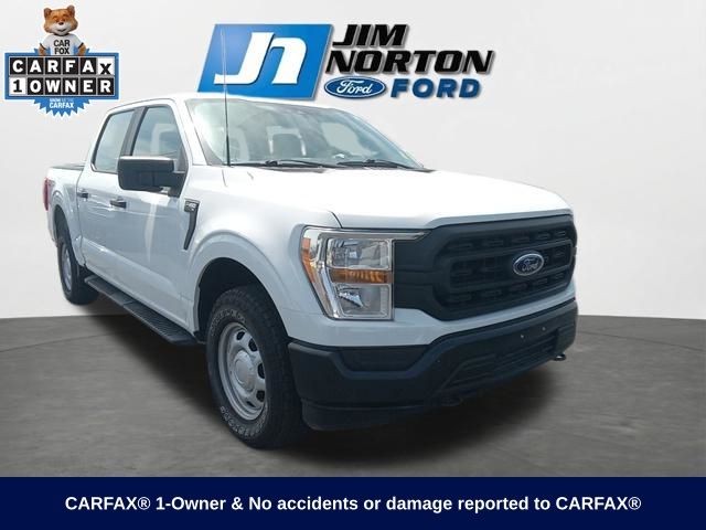 Oxford White 2021 Ford F-150 XL SuperCrew 4WD Pickup Truck Four-Wheel Drive Automatic