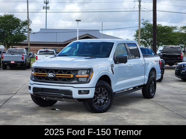 White Metallic 2025 Ford F-150 Tremor SuperCrew 4WD Pickup Truck Four-Wheel Drive Automatic