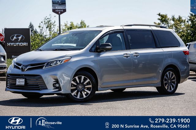 Celestial Silver Metallic 2019 Toyota Sienna Limited Premium 7-Passenger AWD Minivan All-Wheel Drive 8-Speed Automatic
