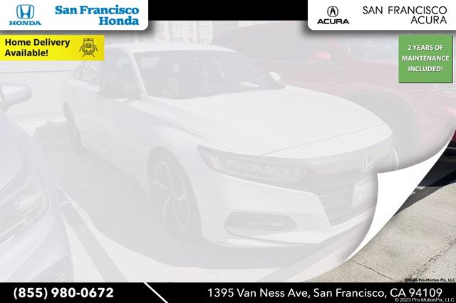 Platinum White Pearl 2019 Honda Accord 1.5T Sport FWD Sedan Front-Wheel Drive Continuously Variable Transmission